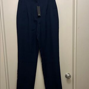 Lulus Navy Blue Trousers high waisted (NWT)
